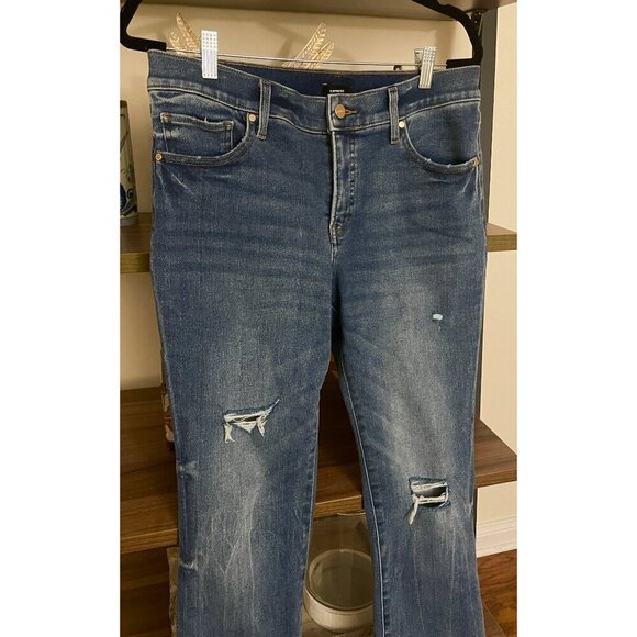 Express Skyscraper Mid-rise Jeans, Size 12 Short - Picture 4 of 15